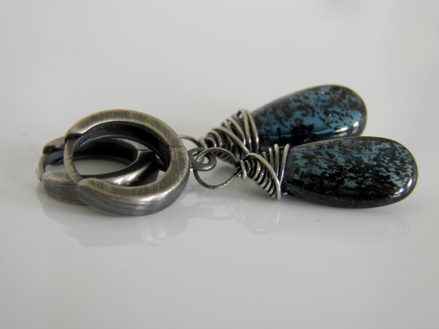 Kyanite Earrings in Sterling Silver 