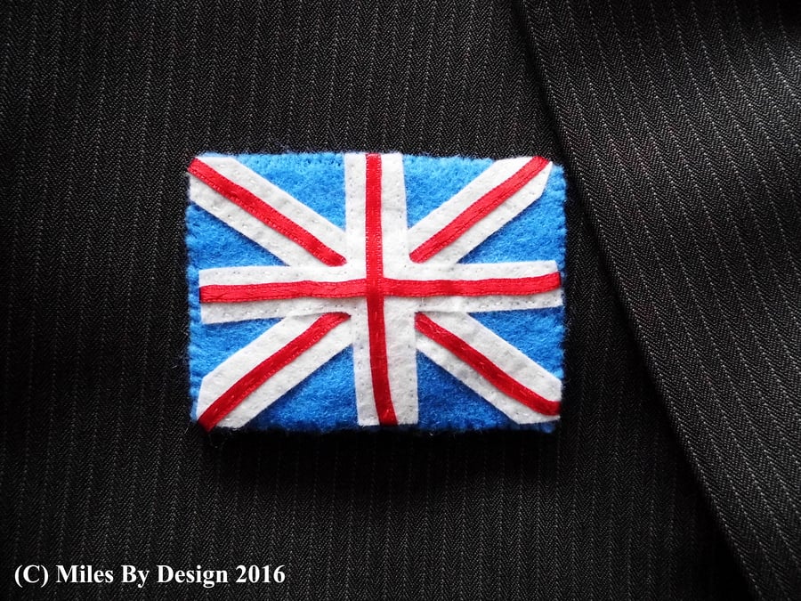 Union Jack Badge - Brooch 