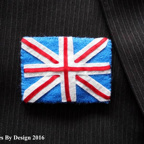 Union Jack Badge - Brooch 