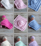 Doll Blanket and Hat,Crochet  Accessories 7 Colour Options - Image 2