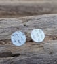 Studs - Handmade sterling silver ampersand stud earrings, unisex earring studs - Image 8