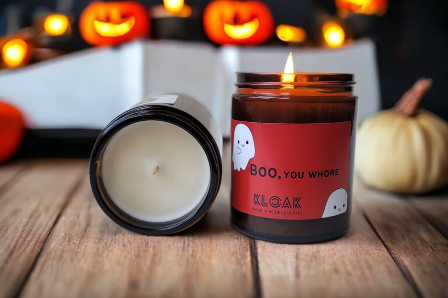 Boo You Funny Halloween Candle