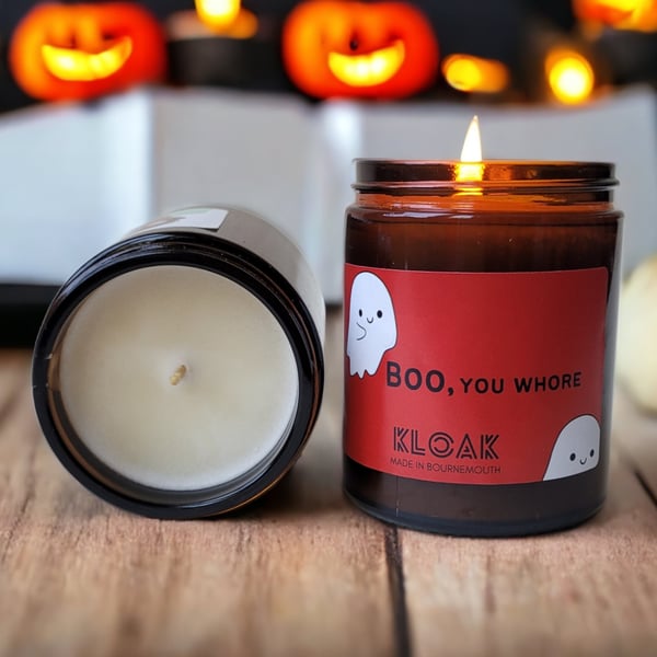Boo You Funny Halloween Candle