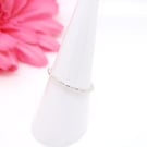 Sterling silver stacking band ring 