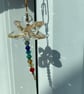 Handmade Crystal Rainbow Multicoloured Chakra Dragonfly Suncatcher Decoration - Image 2