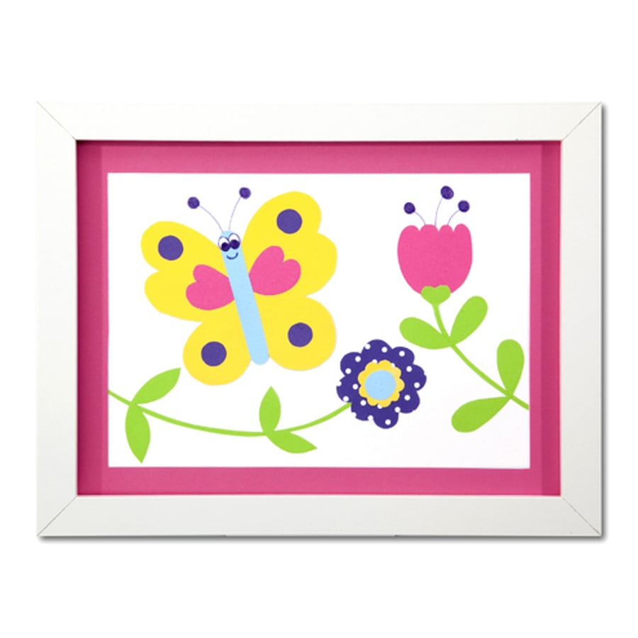 Girls Butterfly Picture.