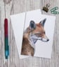 Greetings card - Red Fox - 4 x 5.75 inches (10.5 x 14.8cm) - Image 4