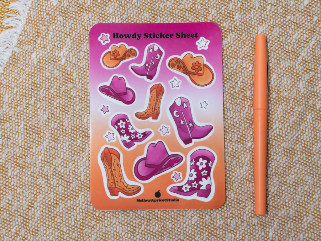 Howdy Sticker Sheet