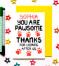 Personalised Thank You From Dogs, Cats, Pets For Pet Sitter, Kennels, Vet - Image 1