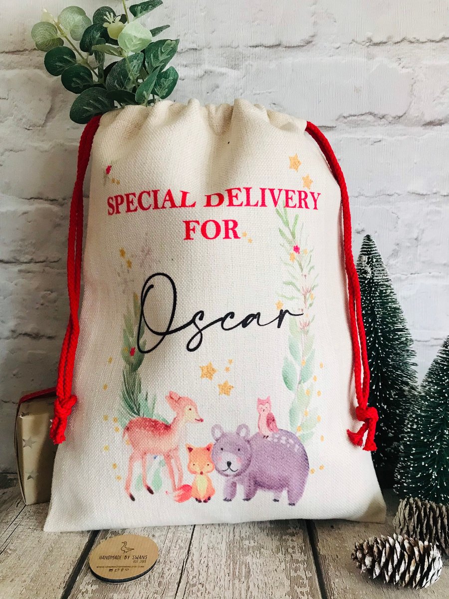 Christmas sack, santa sack, personalised christmas sack, christmas bag, personal