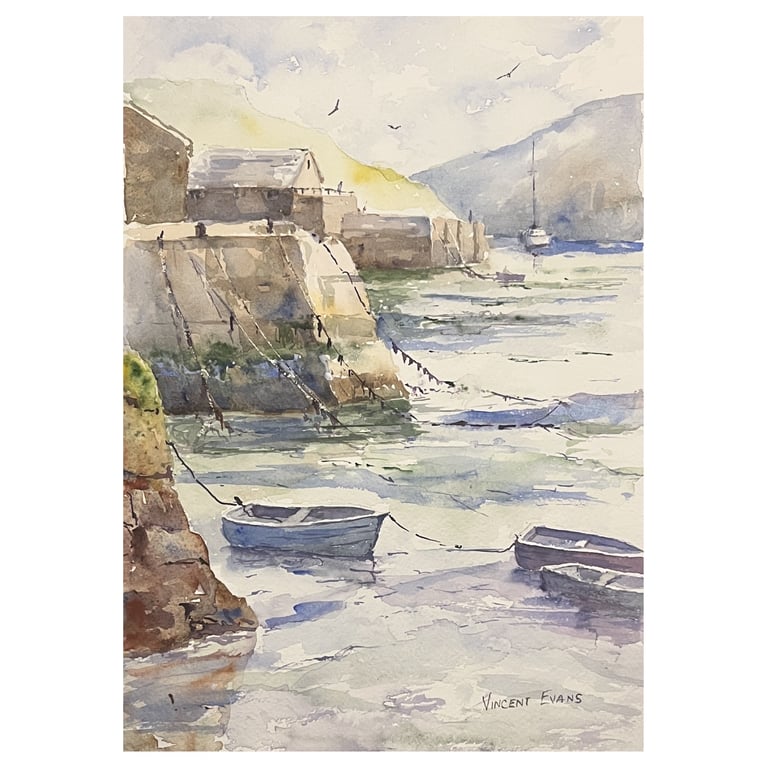 Solva Harbour, original watercolour