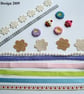 Cardmaking - Scrapbooking Pack Including Handmade Buttons and Embellishments - Image 2