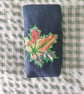 Tissue Holder navy blue with embroidered Maple Leaf
