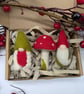 Forest gnomes and mushroom hanging decorations  - Image 1