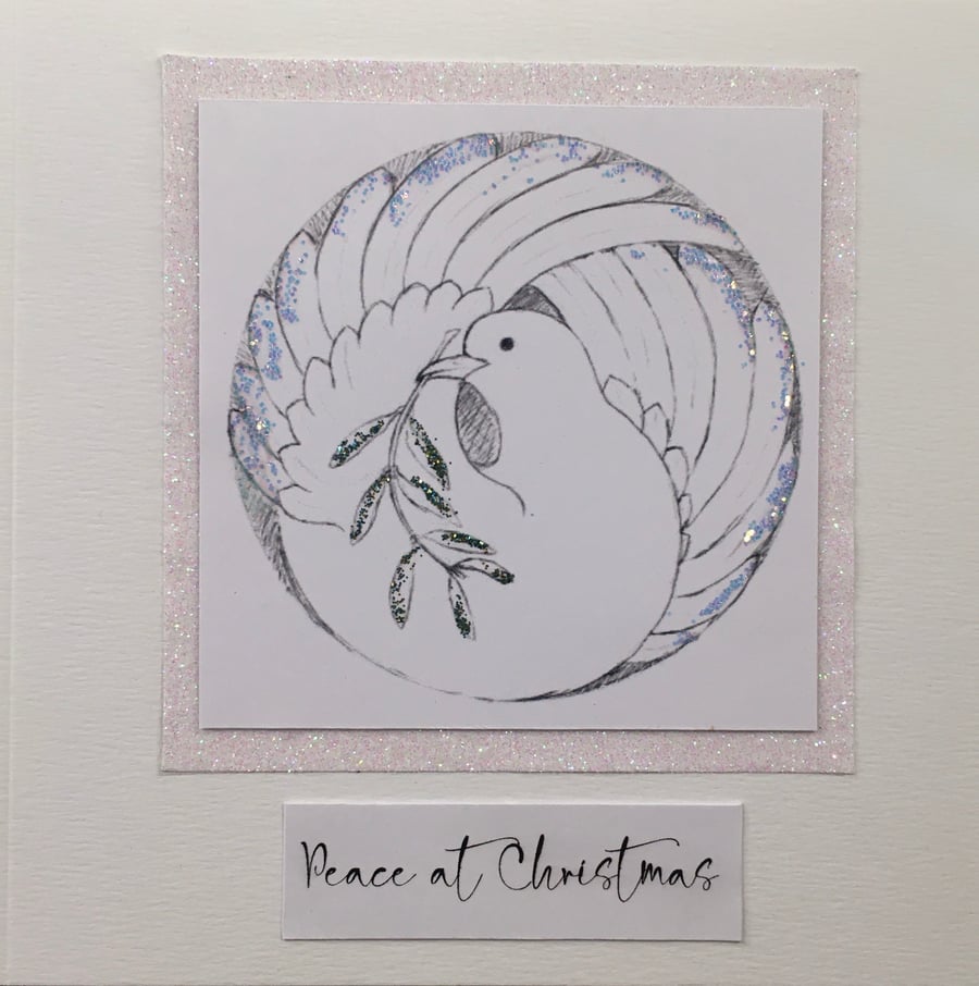 Handmade Christmas Card - Peace at Christmas Card 