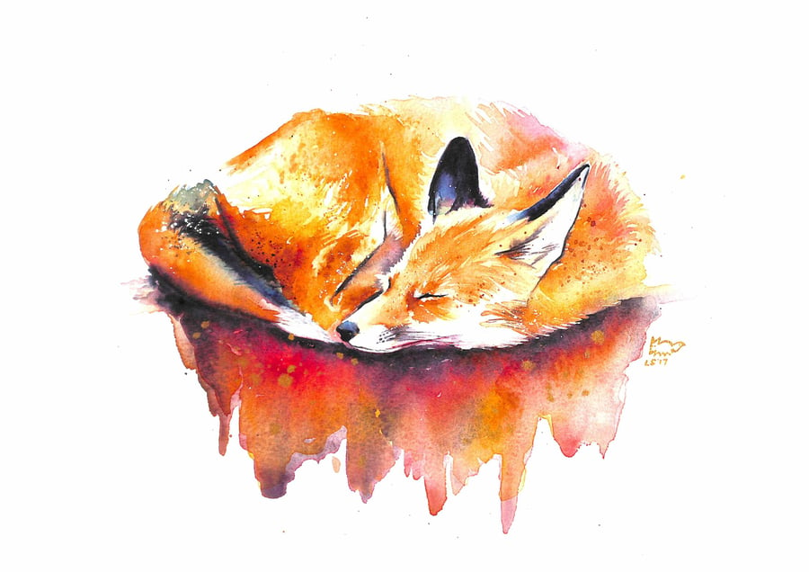 A4 Autumnal Fox