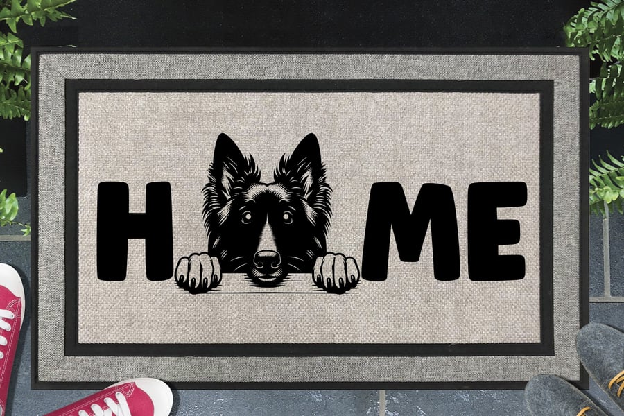 Belgian Tervuren Home Door Mat No.1 - All Weather Welcome Mat - 45x70cm 