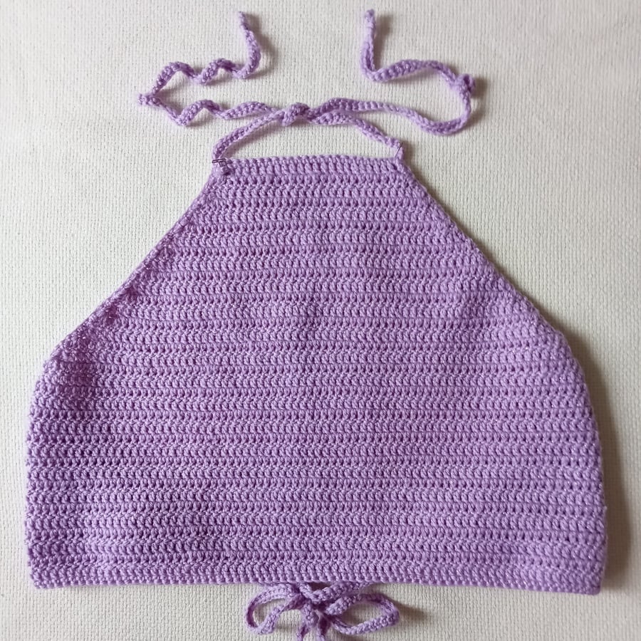 CROCHET PATTERN PDF Purple Glitter Crop Top