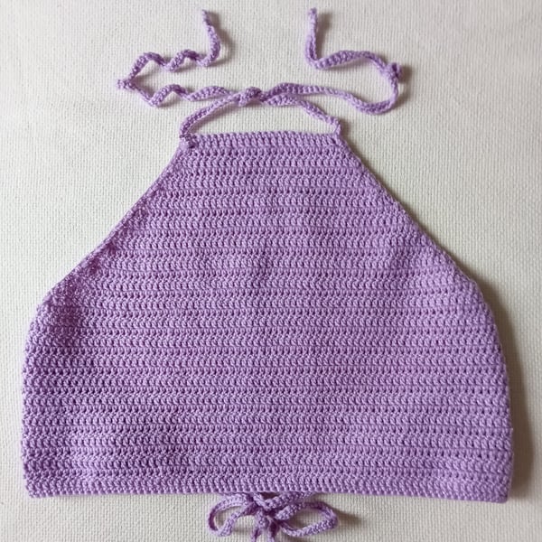 CROCHET PATTERN PDF Purple Glitter Crop Top