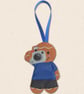 Photography Gingerbread Decoration - Embroidered Photographer Character - Image 2