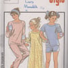 Vintage STYLE 4549 Sewing Pattern: Nightie & Pyjamas, size 10, 12, 14