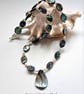 Designer Abolone Shell & Shell Pearl Necklace  - Image 2