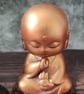 Boy Buddha Child Statues, Hand Painted Stoneware, Shelf Sitters, Buddhist Altar - Image 4