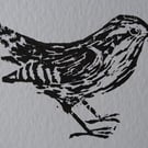 Wren Lino Print (Mounted)