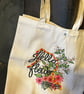 Hello Flower Organic Cotton Tote Bag – Botanical Marathi Inspired Shopper
