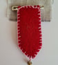 OOAK Needle felted & hand embroidered safety pin brooch. (No.6) - Image 4