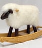 Ivory Fleece Rocking Lamb - Image 1