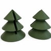 Green Christmas Tree Corner Stands for Fused Glass Panels – Pair with 4mm slot