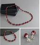 Burgundy Pearl Beaded Necklace - Dark Red Single Strand Necklaces - Jewellery - Image 6