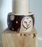 Pyrography barn owl wooden bangle  - Image 2