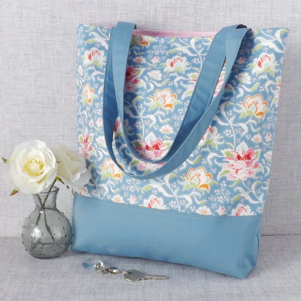 Tote bag, shopping bag, floral