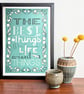 The Best Things in Life Aren't Things - blue - Image 1