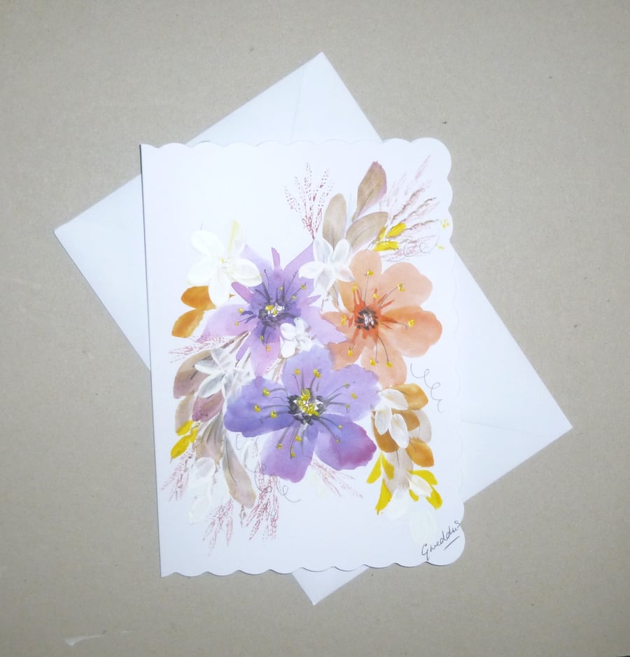 original art blank greetings card ( ref FA 229 C3 )