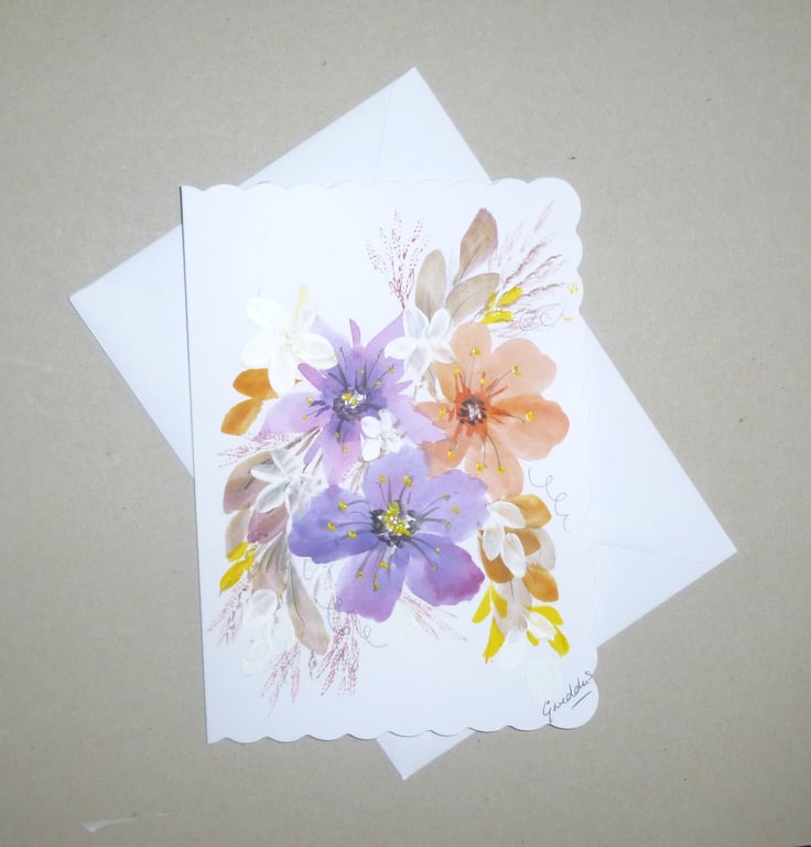 original art blank greetings card ( ref FA 229 C3 )