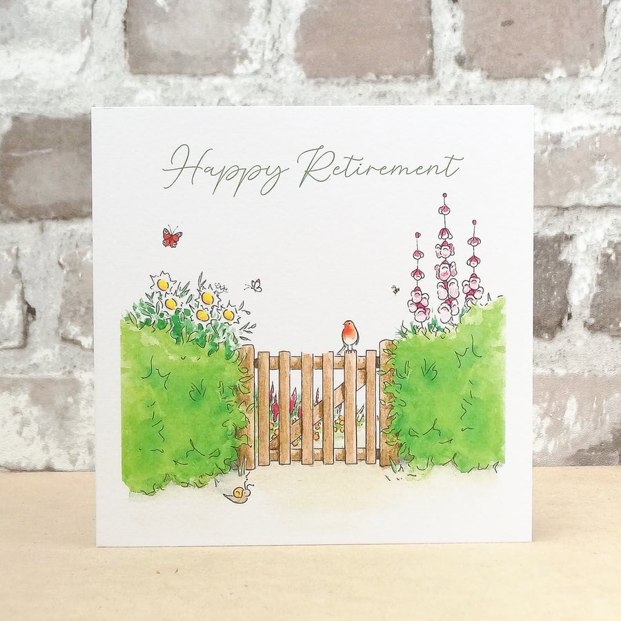 Retirement Card Garden Gate