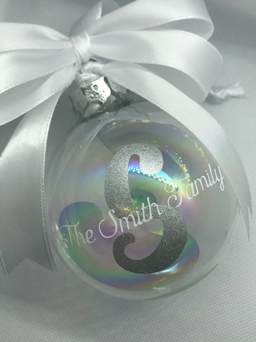 Personalised Family Initial Bauble