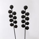 2 x Seed Pod Flower Stems, Wire Art, Flower Arrangement