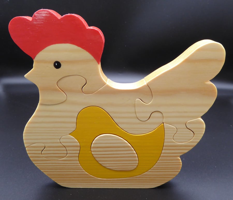 Wooden Chicken Puzzle