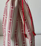 Scandi Style Red and White Drawstring Bottle Bag - Image 8
