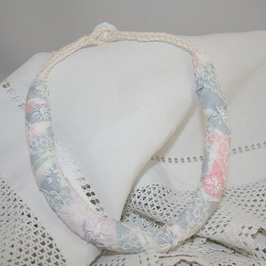 Textile Rope Necklace from recycled fabric