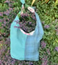 Vintage wool and canvas boho bag. - Image 1