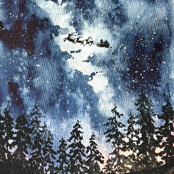 Santa flies! 