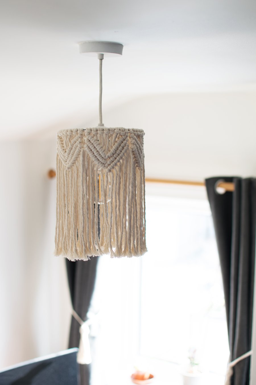 Macrame Ceiling Light Shade