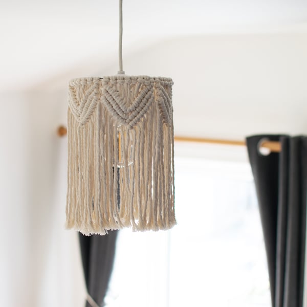 Macrame Ceiling Light Shade