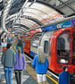 London, Underground Tube Train Station Framed & Unframed Fine Art Print Gift - Image 2