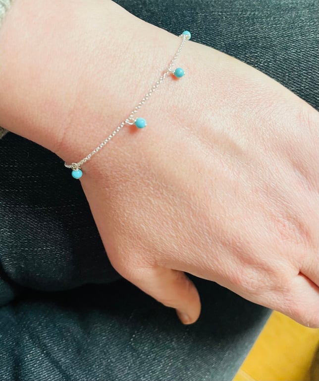 Sterling Silver and Turquoise Bracelet 
